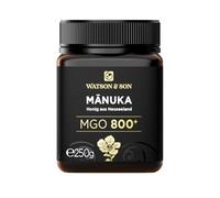 Miel de Manuka MGO 800+ 250g de Watson & Son | Qualité Premium certifiée de Nouvelle-Zélande