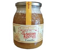 Miel de Thym. Miel d'abeille Espagnol pur, 100% naturel. Saveur forte mais agréable. Miels artisanal cultivé sur place dans la région de Cantabrie, en Espagne. D'abeille pur. Gourmet.