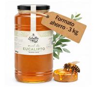 Miel d'eucalyptus 3 kg, miel bio naturelle au goût aromatique et doux, idéale pour boissons chaudes, desserts et bien-être quotidien, honey pur offrant une qualité authentique et une douceur appréciée