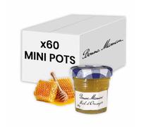 Miel Fleur d'Oranger Bonne Maman 30 gr - 60 mini pots en verre