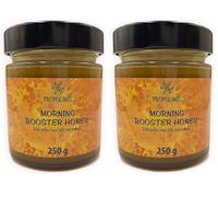 Miel, gelee royale fraîche et pollen x 250 grammes. Morning booster, Propolis le meilleur bio-stimulateur pour le corps. Dynamisant et revitalisant des forces vitales du corps. (Lot de 2)