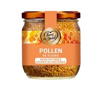 MIEL - Pollen De Fleurs LUNE DE | Savoureux et onctueux pour un petit déjeuner gourmand | Ajoutez à vos céréales | le pot de 250 g | LOT DE 3