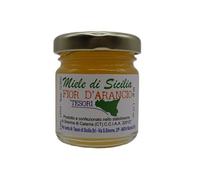 Miel sicilien Fior D'Arancio Trésors de Sicile, non pasteurisé, produit typiquement sicilien en pot de 0,50 g