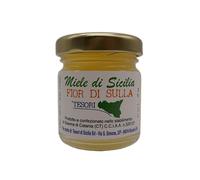 Miel sicilien Fior Di Sulla Trésors de Sicile, non pasteurisé, produit typiquement sicilien en pot de 0,50 g