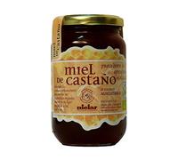 MIELAR MIEL DE CASTAÑO 500gr BIO - miel idéal pour la cuisine et les boissons chaudes, poids 500 g, parfait pour sucrer thés, desserts et pâtisseries et convient à ceux qui privilégient des produits e