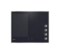 Miele KM 7164 FR - Table de cuisson à induction - 4 plaques de cuisson - Niche - largeur : 60 cm - profondeur : 50 cm - avec garnitures en acier inoxydable - noir