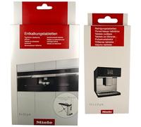 Miele Tablettes de détartrage et de nettoyage pour machines à café automatiques, machines à café et machines à expresso, 6 tablettes de détartrage et 10 tablettes de nettoyage