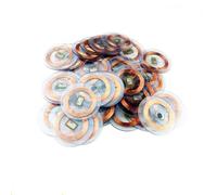 MIELEU 125KHz ID T5577 Writable Rewritable Copper Coil Transparent Coin Card Keyfob RFID Proximity EM4305 Access Control Tag Accessorie(10pcs)