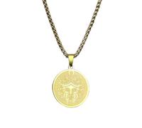 MIELEU Collier Pendentif Casque pour Homme Pendentif Gladiateur Collier pour Homme et Femmes Médaillon Guerrier Noël Bijoux Cadeaux