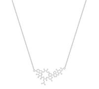 MIELEU Collier pendentif Chimie Science Molecule Pendentif Collier Pour Femmes Hommes Bijoux Ocytocine ADN Collier Simple Bijoux Party Bijoux Cadeau