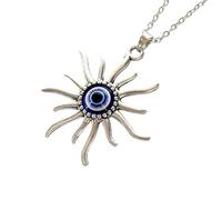 MIELEU Collier pendentif Perle de mode Maya Soleil Charme Grec Turc Collier Bijoux Collier, Collier Grunge, Collier Gothique Party Bijoux Cadeau