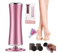 Mielle Glow Pied, Honey Glow Pied Mielle Kit, Rape Electrique Ponceuse Pieds de callosités Avec 60 Disques De Papier Pour Femmes Hommes Pédicures (Rose)