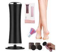 Mielle Glow Pied, Honey Glow Pied Mielle Kit, Rape Electrique Ponceuse Pieds de callosités Avec 60 Disques De Papier Pour Femmes Hommes Pédicures (Noir)