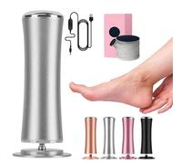 Mielle Glow Pied, Honey Glow Pied, Rape Pieds Électrique Avec 60 Tampons Glide, Ponceuse Pied pour Callosités Peaux Mortes Pieds Gercés, Vitesses Réglables, pour Femmes Hommes Pédicures (Argent)