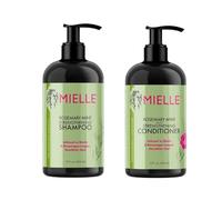 Mielle - Romarin Menthe - Infusé à la biotine - Produits de croissance des cheveux pour des cheveux plus forts et plus sains - Ensemble de 2 shampooings et revitalisants