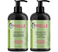 Mielle Shampooing fortifiant à la menthe au romarin infusé à la biotine, nettoie et aide à renforcer les cheveux faibles et cassants, 340,2 g (lot de 2)