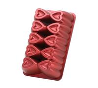 MIENCA Moule à gâteau en aluminium en forme de cœur, revêtement en titane, antiadhésif, très résistant, cadeaux pour maman, moule de cuisson de 25,4 cm, moule tube cannelé en fonte d'aluminium, facile