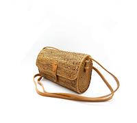 Mienloco Sac à bandoulière en rotin, sac à main, R11, One size