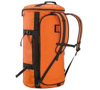 MIER Large Duffle Backpack Sports Gym Bag with Shoe Compartment, Heavy Duty and Water Resistant, Orange, 90L