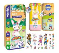 mierEdu Boîte de jeu magnétique musique et animaux, jeu éducatif à partir de 3 ans