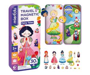 mierEdu Scatola da Gioco magnetica da Viaggio Con fiaba, Gioco magnetico a Partire dai 3 Anni, promuove l'immaginazione e la concentrazione, Gioco da Viaggio ideale Con 2 Scene e 34 magneti