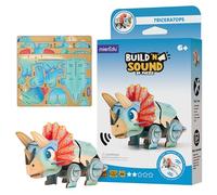 mierEdu Soundwunder 3D Puzzle Tricératops 3D interactif avec module sonore Jouet éducatif pour enfants à partir de 6 ans, facile à assembler