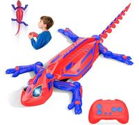 Mieryd Gecko Radiocommandé, Lezard Télécommandé avec Yeux LED, Spider RC Robot Jouet Enfant, Interactif Lezard Qui Grimpe Au Mur Jeu Creatif, Anniversaire Noel Cadeau Garcon 3 4 5 6 7 8 9 10 Ans