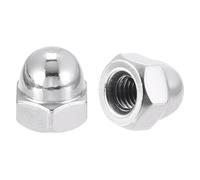 MIETONG 5 Pièces Ecrou Borgne Hexagonaux - écrous à chape Écrous Borgnes en Acier Inoxydable A2 Cache ecrou pour Vis Boulons Filetés & Tiges Filetées Cache-écrous M10 (10mm)