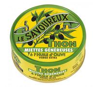 Miettes Généreuse De Thon À L'Huile D'Olive Vierge Extra 160G|Le Savoureux|(Lot De 2)|Best Deal