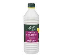 Mieuuxa Alcool éthylique dénaturé 90° 1 L - Nettoyant dégraissant
