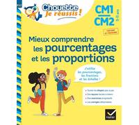 Mieux comprendre les pourcentages et les proportions CM1/CM2 9-11 ans - Chouette, Je réussis !: cahier de soutien en maths