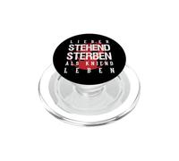 Mieux Vaut Mourir Debout Que Vivre à Genoux PopSockets PopGrip pour MagSafe
