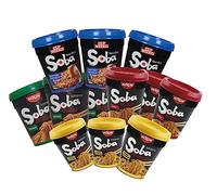 MiFan Rame Box - 8 pièces de nouilles instantanées en cup Soba, saveurs variées - Nouilles Yaki Soba japonaises