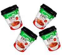 MiFan Tteokbokki Box - 4 portions de Tteokbokki coréen à la tomate, boulettes de riz non épicées | Cuisine coréenne authentique