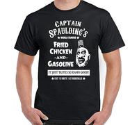 MIFCDBALE Captain Spaulding T-Shirt, Mens 1000 Corpses The Devil's Rejects 3 from Hell Top Black