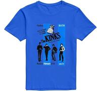 MIFCDBALE Men's Pre Cotton The Kinks T-Shirt Size Men's