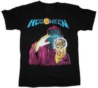 MIFCDBALE Men's Summer T-Shirt Helloween Keeper of The Seven Keys'87 GaAvantasia Rage New Black T-Shirt T Shirts of Cotton Shirts