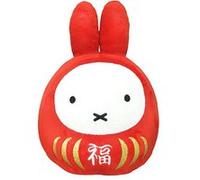 Miffy Fortune Daruma Lucky Peluche Poupée (Taille S Rouge x Blanc) G