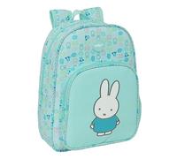 MIFFY FRIENDS - Sac à dos pour enfant, adaptable au chariot, nettoyage facile, idéal pour les enfants de différents âges, confortable et polyvalent, qualité et résistance, 26 x 11 x 34 cm, bleu pastel
