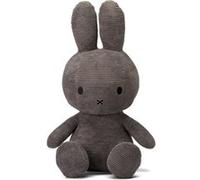 Figurine En Peluche Miffy Anthracite 70Cm Jouet En Tissu Lièvre