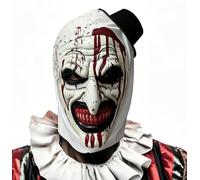 MIFKLMV Masque d'Horreur pour Halloween, Masque de Clown Mortel, Masques de Tueur avec Chapeaux, Masques D'horreur D'Halloween en Latex, Fêtes d’Halloween, Événements d’Horreur & Cosplay-B