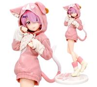 MIFKLMV Ra-m Figurine Re:Zero, Starting Life in Another World - PVC Action Girl Jouets à Collectionner - Modèle d'intérieur Ornement pour Fans d'Anime, 8,2 pouces