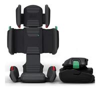 Mifold Siège auto rehausseur à dossier haut pour enfants avec sangle - Siège auto pliable réglable pour grand enfant pour voyage - Gris ardoise