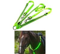 Mify Colliers de Cuirasses de Cheval Clignotants, Collier de cuirasse de Cheval LED Haute visibilité pour l'équitation équipement de Protection réglable d'équitation de sécurité