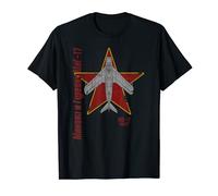 MiG-17 Avion soviétique vintage Cyrillique de Guerre froide T-Shirt