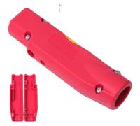 MIG Coque de poignée de soudage 200 A 350 A 500 A en nylon résistant à la chaleur Pièce de rechange pour lampe torche 15AK avant arrière Rouge/bleu/noir (C)