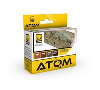 Mig Jimenez AMMO ATOM ATOM-20724 Lot de 4 flacons de 20 ml pour peinture de maquette avec pinceau et aérographe Finition mate