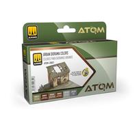 Mig Jimenez AMMO by Atom Ensemble de couleurs pour dioramas urbains de peintures acryliques - 6 couleurs haute durabilité | séchage rapide, non toxique et auto-nivelant | Modèle ATOM-20851