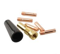 MIG Kit de buses de flux de soudure pour soudeur électrique Easy MIG120/140/180, 7 embouts de buse avec pointes conductrices, pointe de protection, tige de connexion pour 100HD pour 125HD (0,8 mm)