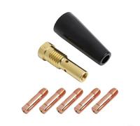 MIG Kit de buses de flux de soudure pour soudeur électrique facile MIG120/140/180, 7 embouts de buse avec pointes conductrices, pointe de protection, tige de connexion pour 100HD pour 125HD (1 mm)